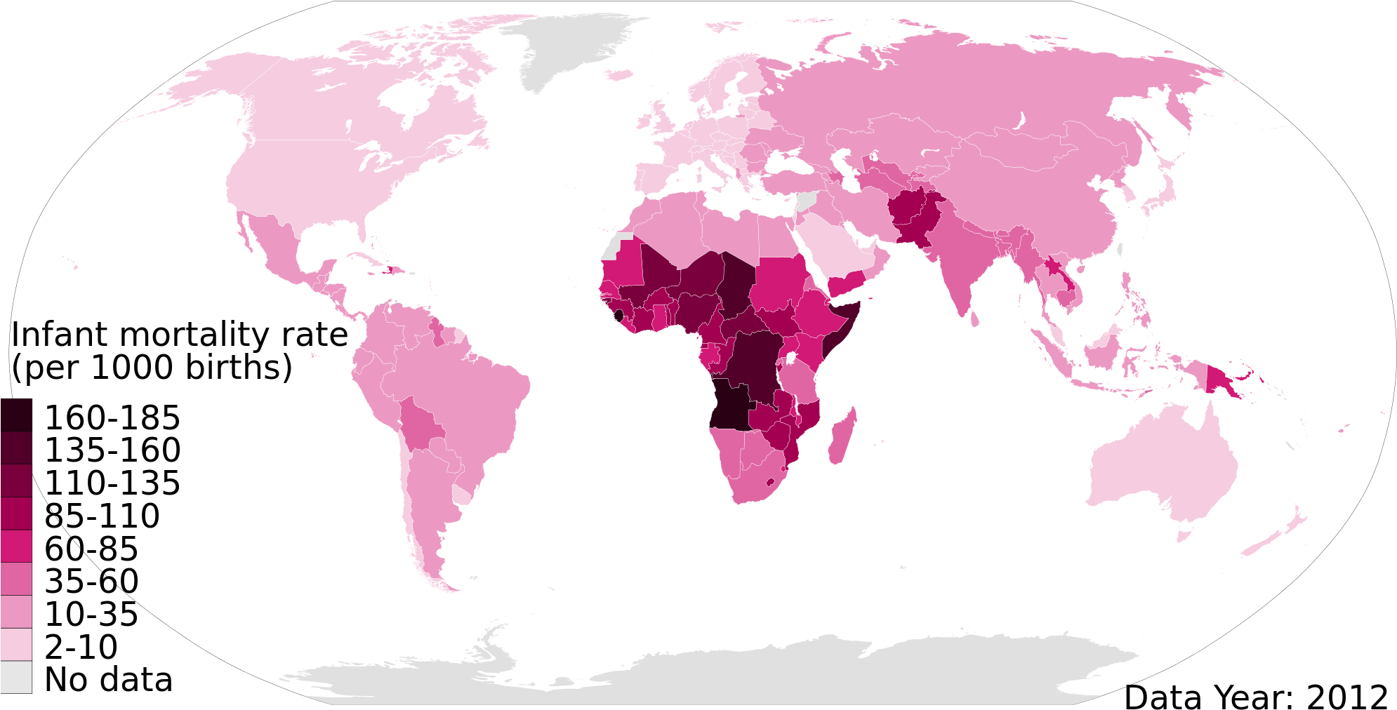 2012 Infant Mortality Rate Per 1000 Live Births, Under-5, - 2012 Infant Mortality Rate Per 1000 Live Births, Under-5, (2000x1027)