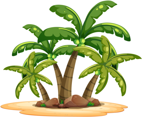 Tree, Tubes, Png - Coconut Tree Vector (600x503)