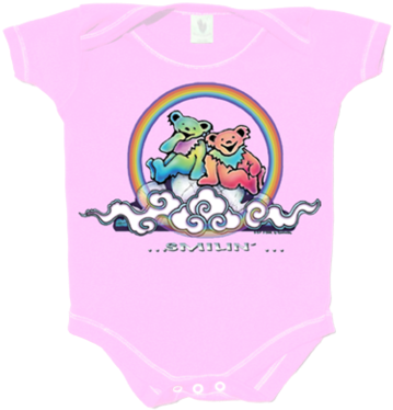 Smilin' Bears On A Cloud Infant Onesie - T-shirt (480x419)