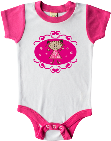 Pretty Pink Flowered Ethnic Stick Figure Girl Princess - Shakespeare's Comedy Of A Midsummer-night's Dream (480x480)