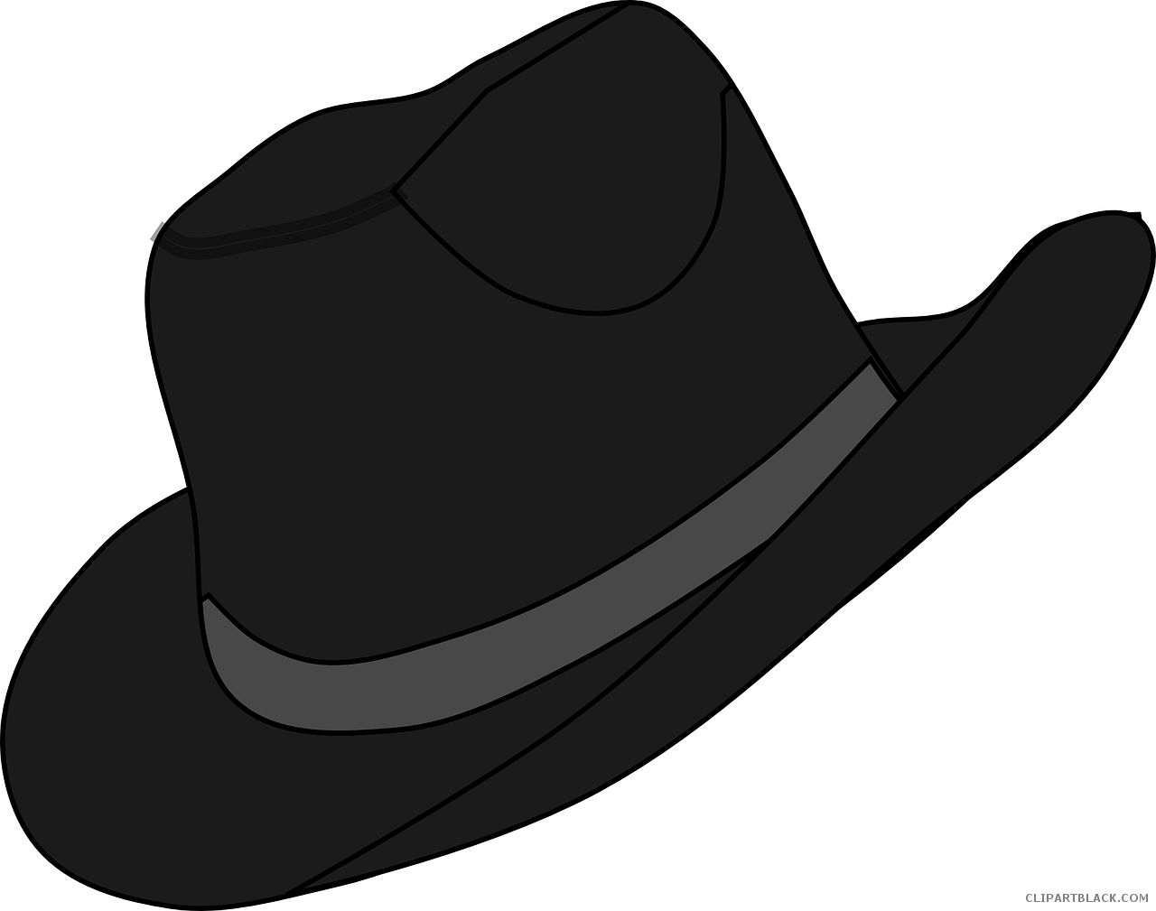 Cowboy Hat Tools Free Black White Clipart Images Clipartblack - Clip Art (1280x1009)