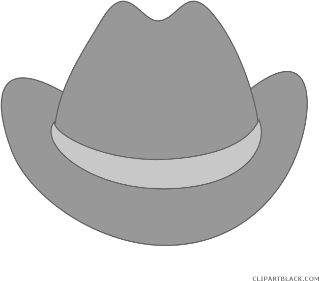 Cowboy Hat Tools Free Black White Clipart Images Clipartblack - Clip Art (680x624)