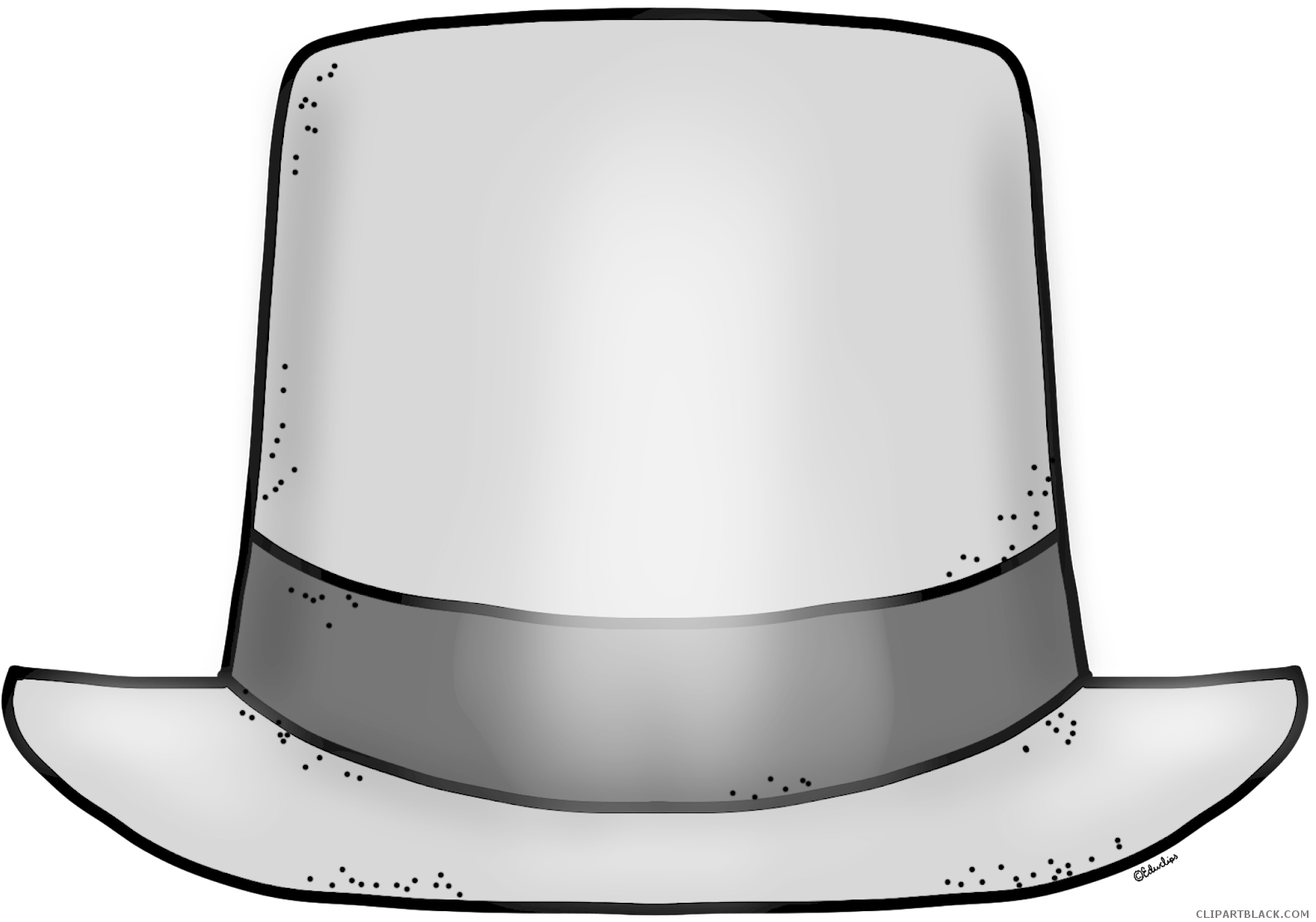 Hat Tools Free Black White Clipart Images Clipartblack - Clip Art (1600x1116)