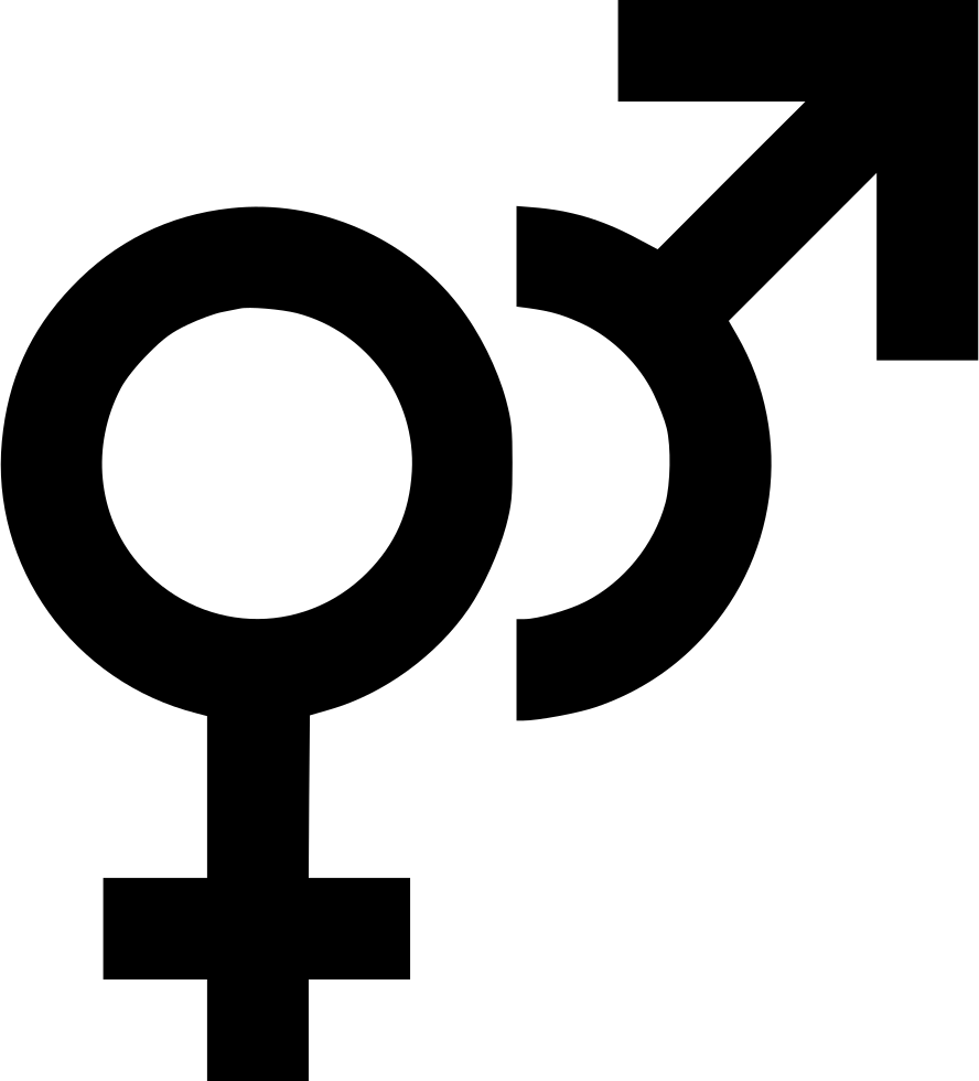 Gender Female Male Comments - Gender Icon Png Grey (888x980)