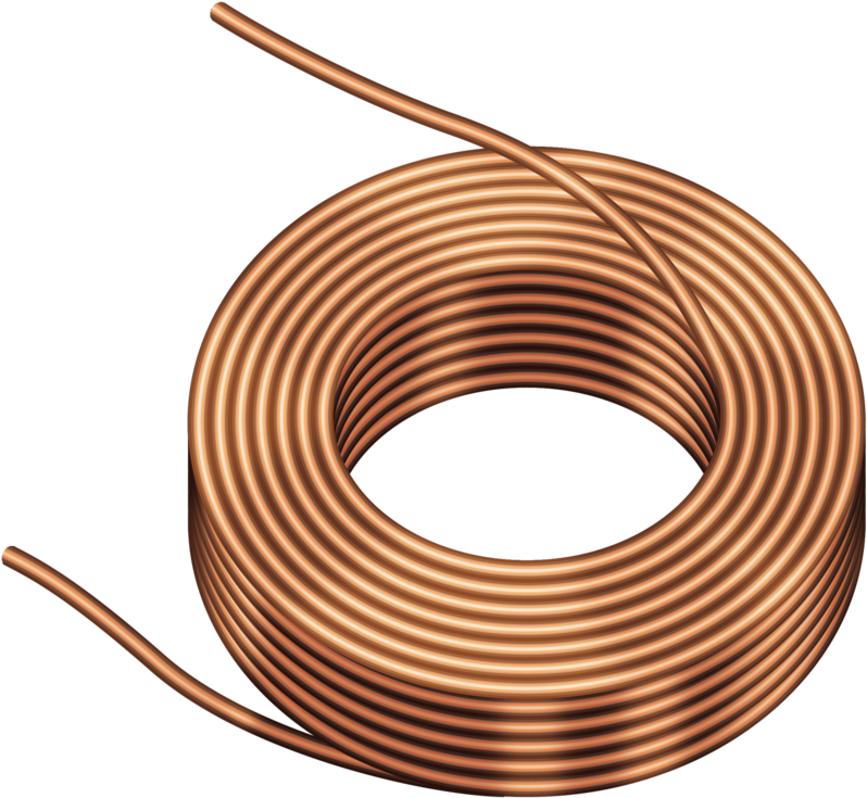 Bobbinless Coil - Coiled Copper Wire Png (1000x1000)