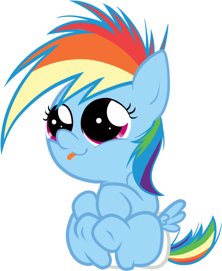 Rainbow Dash Pony Scootaloo Rarity Infant - Mlp Baby Rainbow Dash (1024x1024)