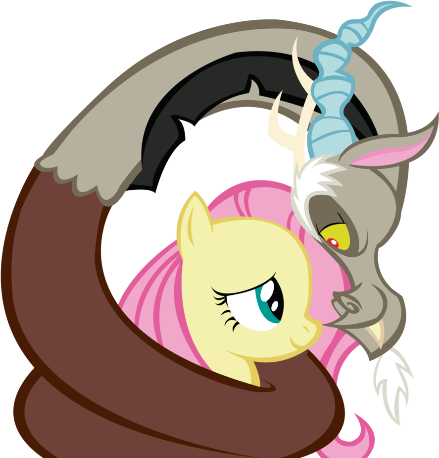 Shy-n, Coils, Discord, Discoshy, Female, Fluttershy, - Shyness (1058x1024)