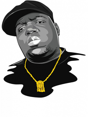 Notorious Big Gold - Old School Hip Hop Big Biggie Notorious A Dream T (450x450)