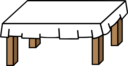 Taller Table Table Cloth By Daggett Walfas On Deviantart - Taller Table Table Cloth By Daggett Walfas On Deviantart (490x252)