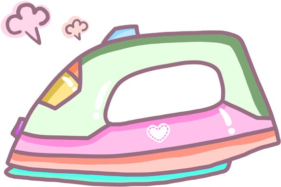 Clothes Iron Cartoon Clip Art - Iron Cartoon Png (640x640)