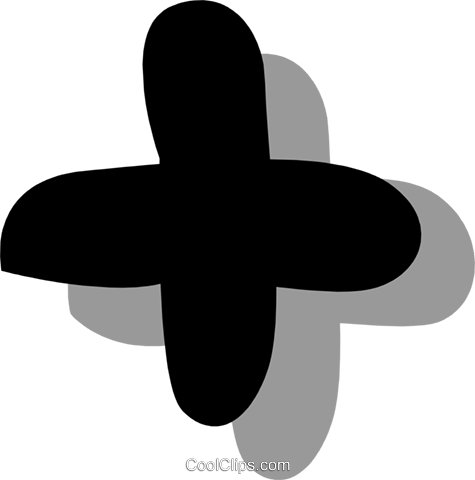Plus Sign Royalty Free Vector Clip Art Illustration - Plus Sign Clip Art (475x480)