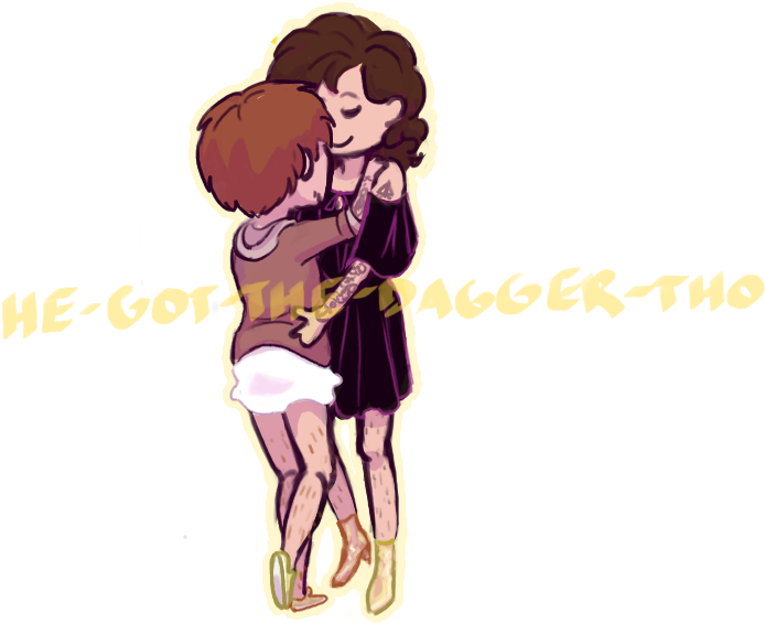 “little Black Dress, Little White Skirt - Cartoon (745x598)