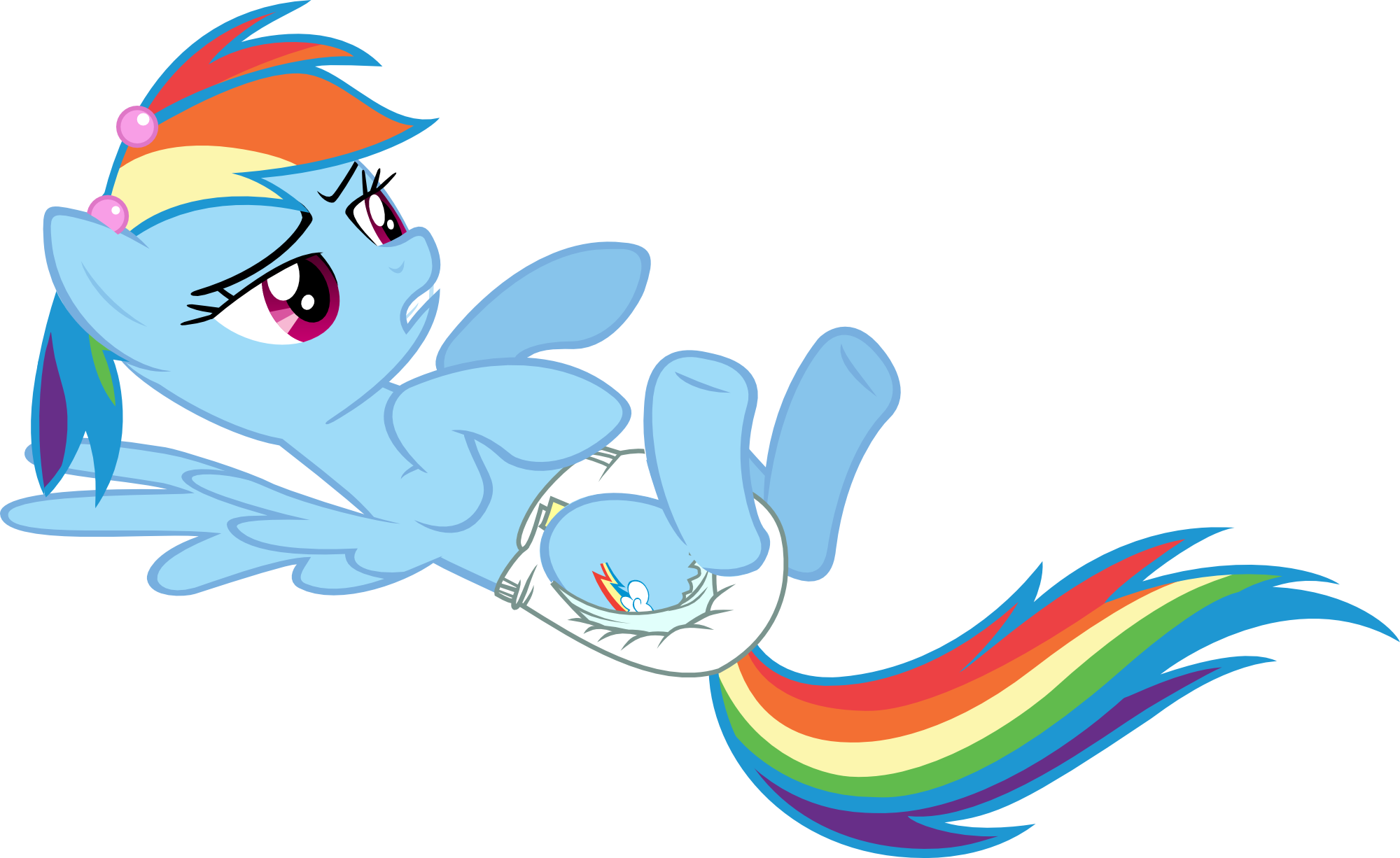 Mlp Rainbow Dash Diaper Related Keywords - Rainbow Dash Diaper (2000x1226)
