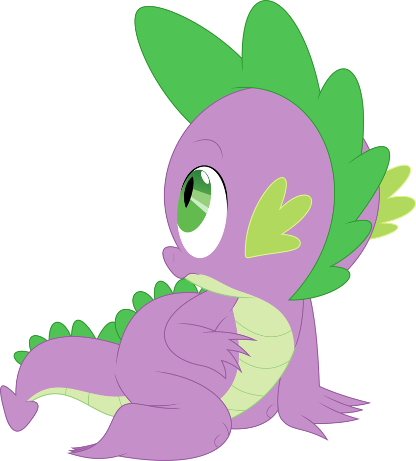 Behind You, Spike By Porygon2z - My Little Pony: Friendship Is Magic (849x942)