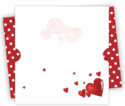 Birthday Card Png By Hanabell1 - Cafepress Hearts Tile Coaster (500x435)
