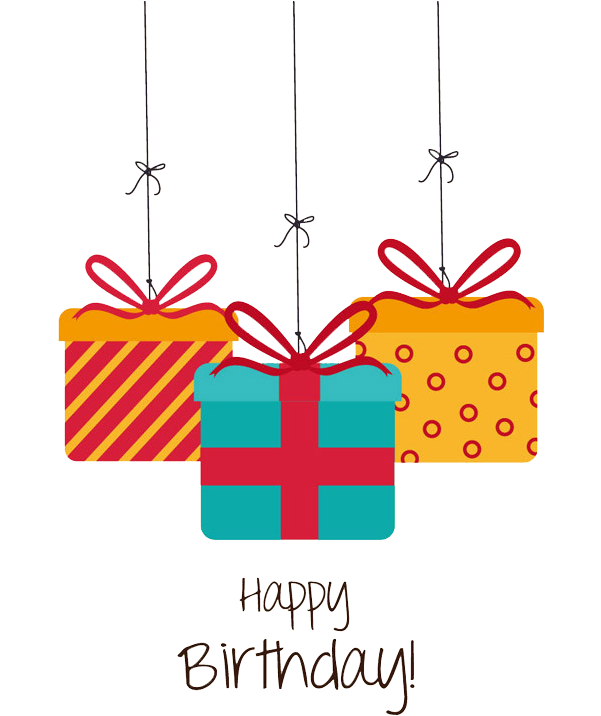Birthday Gift Greeting Card Christmas - Happy Birthday Text Gift (600x742)