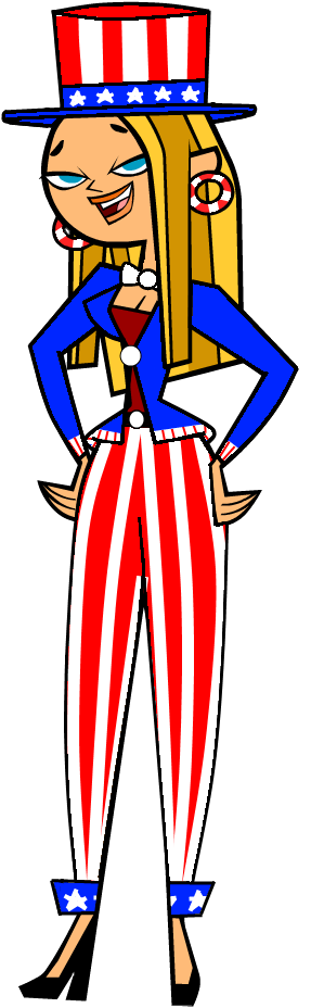 Blaineley As Uncle Sam By Hhi0220 - Total Drama World Tour Blaineley (300x930)