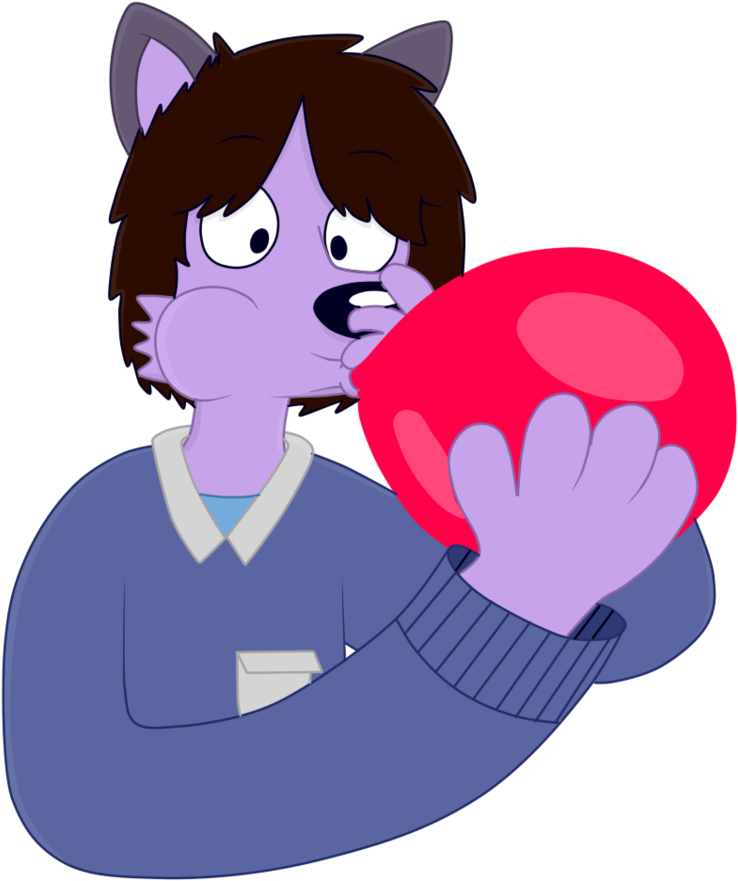 Blowing Up A Balloon By Aygodeviant - Blowing Up Balloon Animation (855x934)