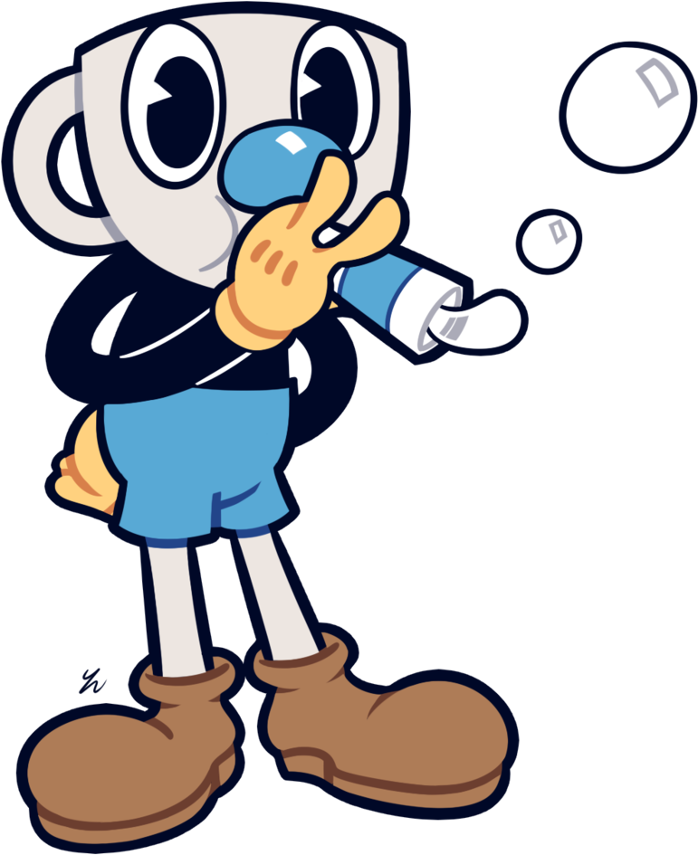 Blow By Yatsunote - Mugman Fan Art (1072x1216)