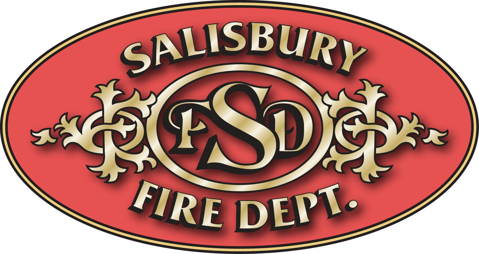 Fire Rh Salisburync Gov Ems Department Logo Cool Fire - Label (1546x822)
