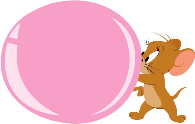 Blowing Bubble Gum Clipart 6 By Jennifer - Jerry Mouse (676x439)