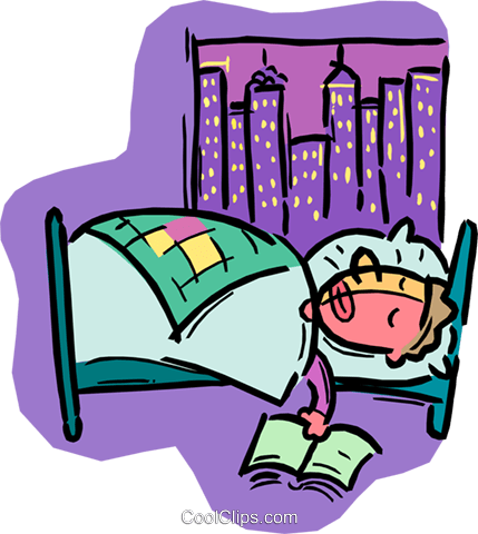 Person Sleeping In Bed Royalty Free Vector Clip Art - Person Sleeping In Bed (429x480)
