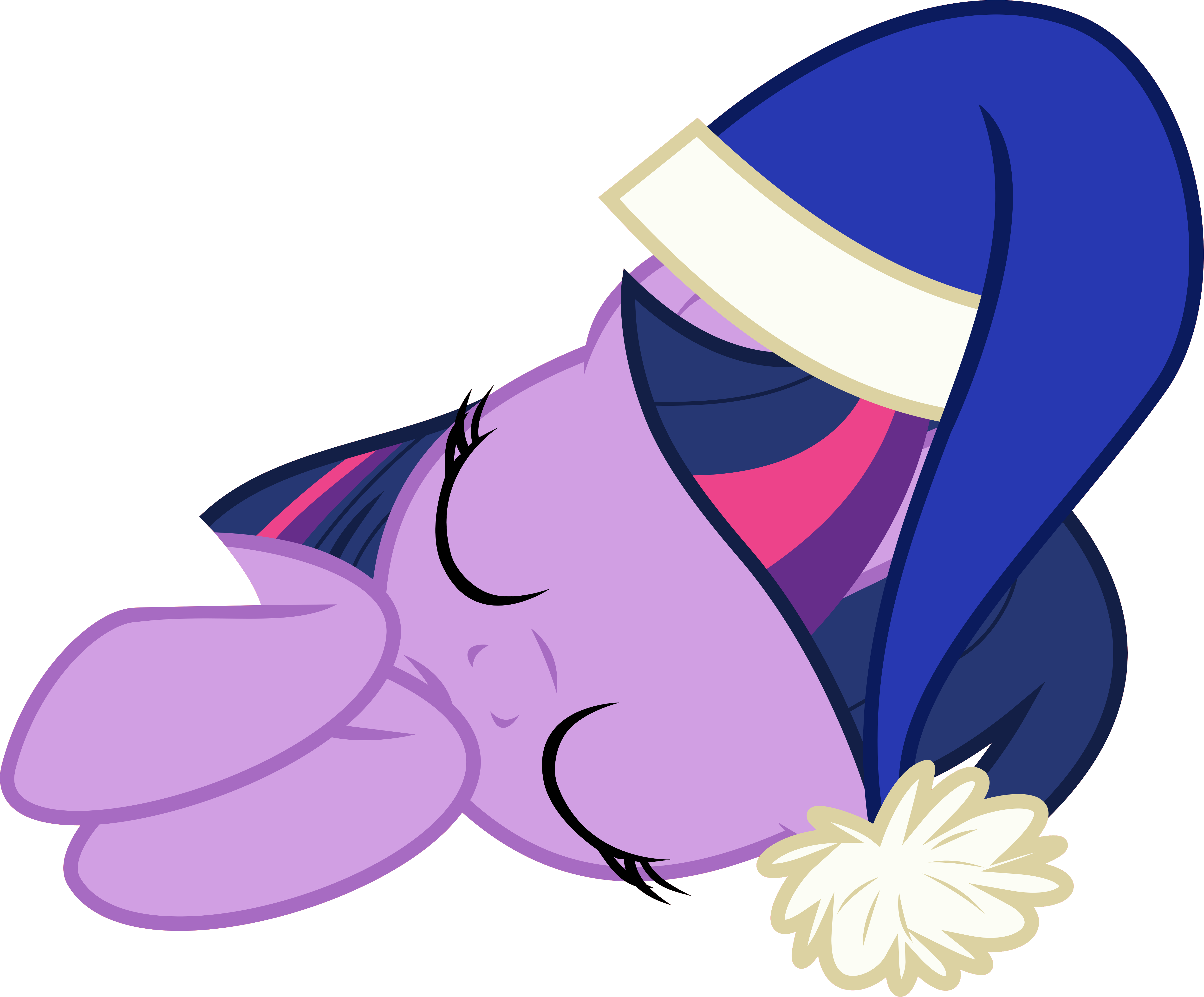 Twilight Sparkle Sleeping Vector - Mlp Sleep Vector (5001x4141)