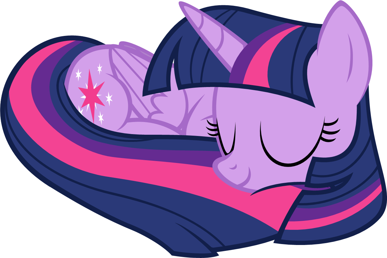 Sleeping Twilight By Zacatron94 Sleeping Twilight By - Twilight Sparkle Alicorn Sleeping (1249x833)