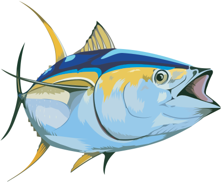 Thunnus Swordfish Fish Steak Tuna Fish Sandwich Clip - Fish Vector (600x600)