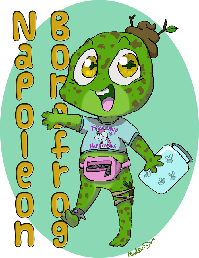 Napoleon Bonafrog By Raphaelsgirl - Cartoon (700x906)