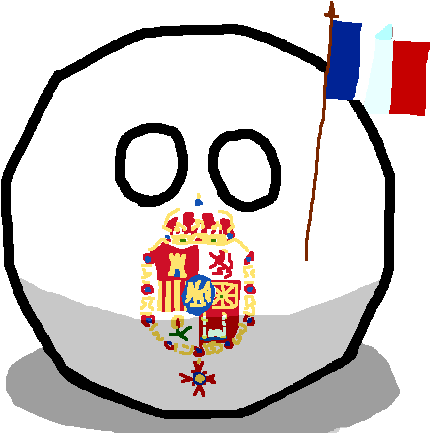 Napoleonic Kingdom Of Spainball Royaume D'espagne - Poland Ball Png (500x500)