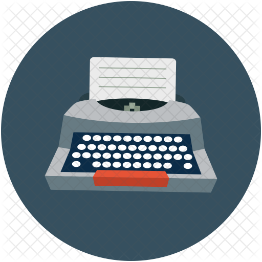 Typewriter Icon - Portrait Of A Man (512x512)