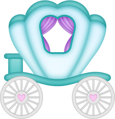 2 ~ Carriage - Clip Art Of Princes Raiding In Cart (482x500)