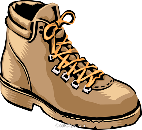 Hiking Boot Cliparts - Hiking Boots Clipart (480x439)
