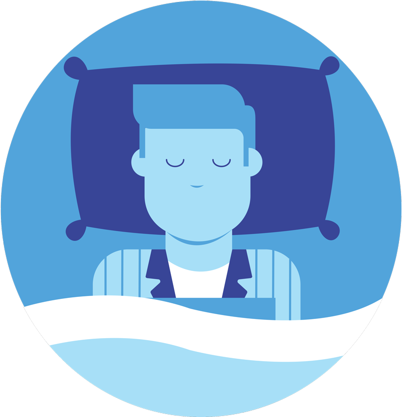 Take The Easy Sleep Test In The Comfort Of Your Own - Cartoon (850x850)