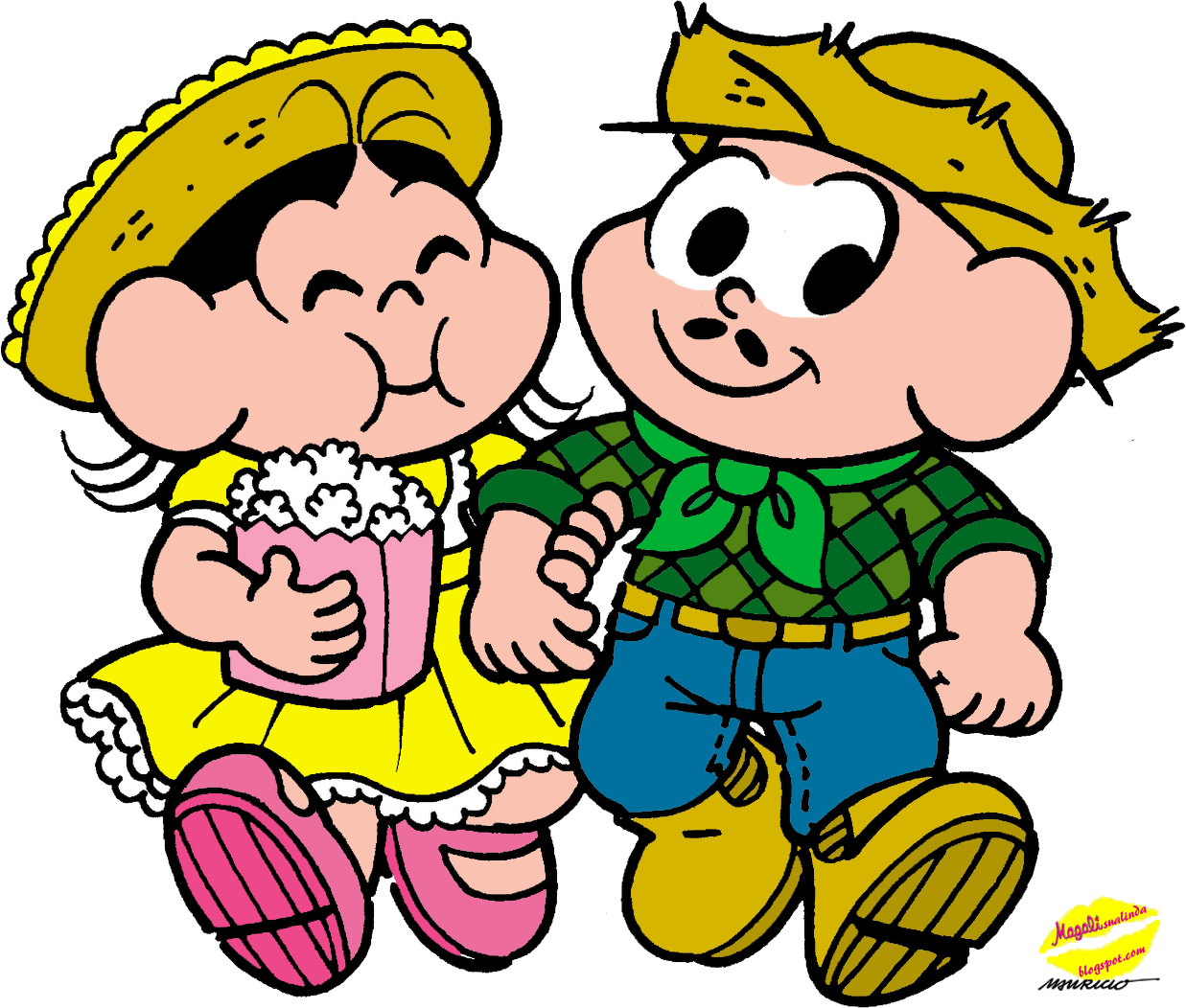 Monica Maggy Jimmy Five Festa Junina Smudge - Imagens Juninas (1237x1052)