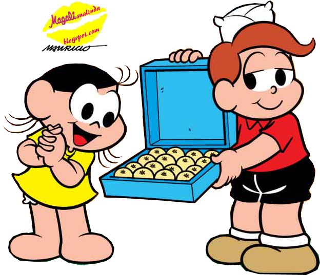Psds Magali E Quinzinho Especial "dia Dos Namorados" - Quinzinho Turma Da Monica (674x554)