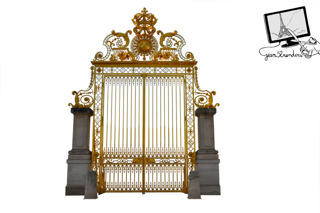Gate Castle Of Versailles Png By Jean52 - Gates Of Heaven Png (1024x680)