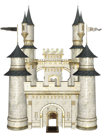 Pin Medieval Castle Clipart - Royal Castle Png (351x450)