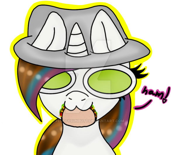 Nibbling On A Taco By Fluffysunbutt - Cartoon (600x533)