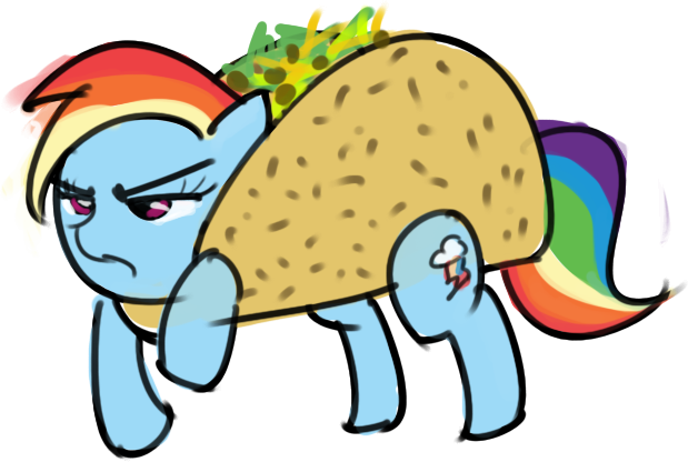 Ponyrake, Grumpy, Rainbow Dash, Safe, Solo, Taco - Ponyrake, Grumpy, Rainbow Dash, Safe, Solo, Taco (619x416)