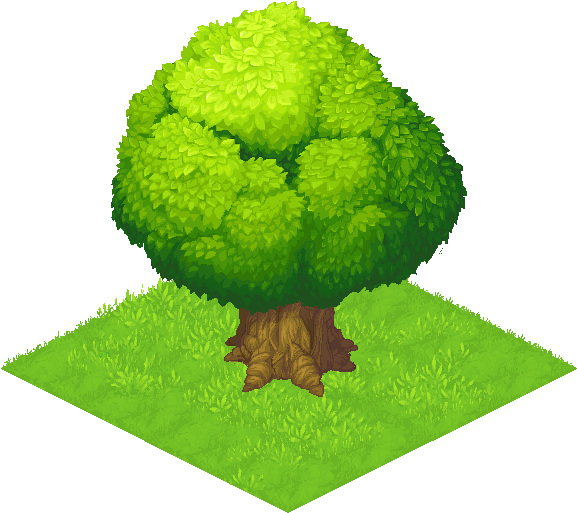 Tree By Ainama - Grass (600x544)