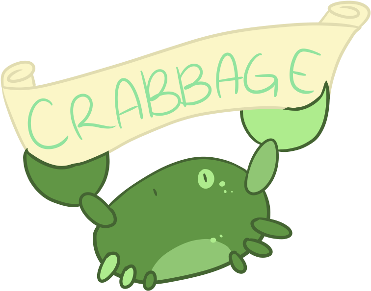 Crabbage The Little Green Crab By Purrtok - Digital Art (800x700)