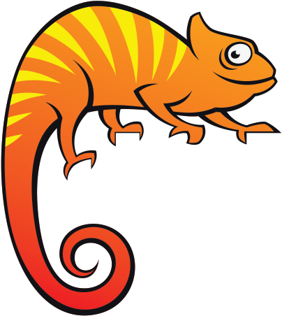 Printed Vinyl Chameleon Cartoon - Chameleon Cartoon (600x600)