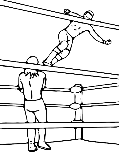 Dropkick, Ropes, Turnbuckle, Wrestler, Wrestling - Pro Wrestling Png (503x640)