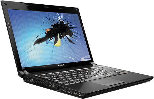 Broken Laptop - Mobilis 016230 14.1" Notebook Frameless Display Privacy (540x411)