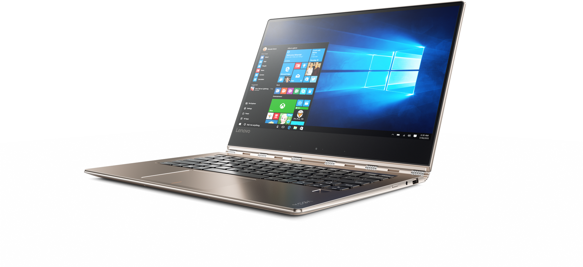4984 Lenovo Yoga 910 Convertible In Gold - Yoga 910 Gold (2000x1140)
