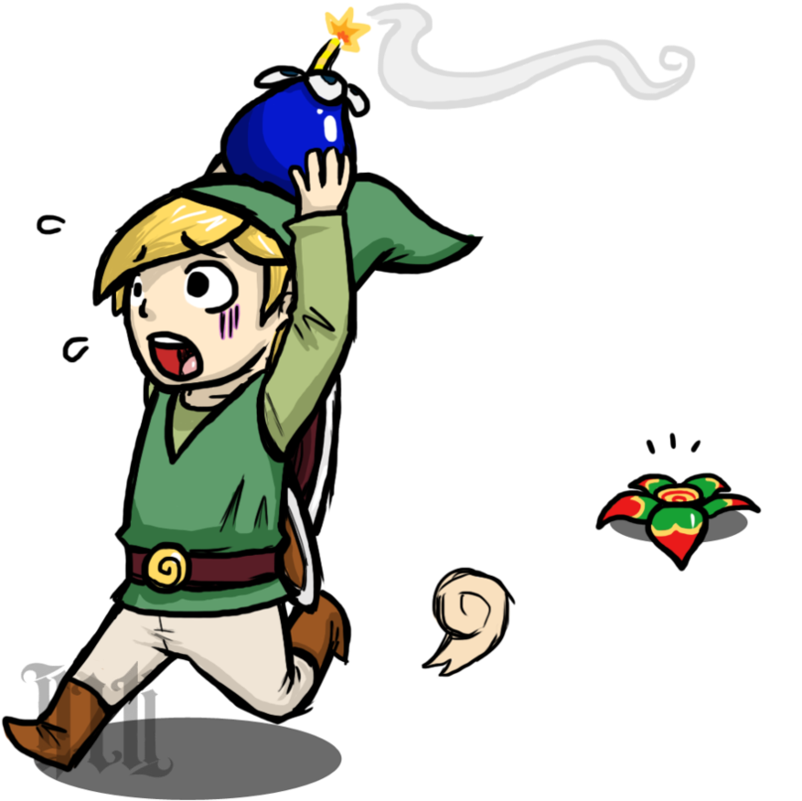 Zelda Collab- Bomb Flower By Illuminatii - Cartoon (894x894)