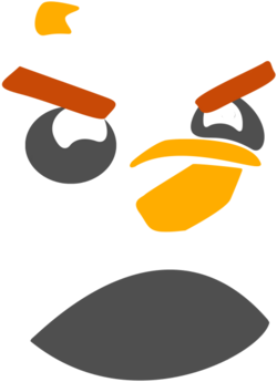 Angry Birds Shirt - Angry Bird Bomb Face (674x518)