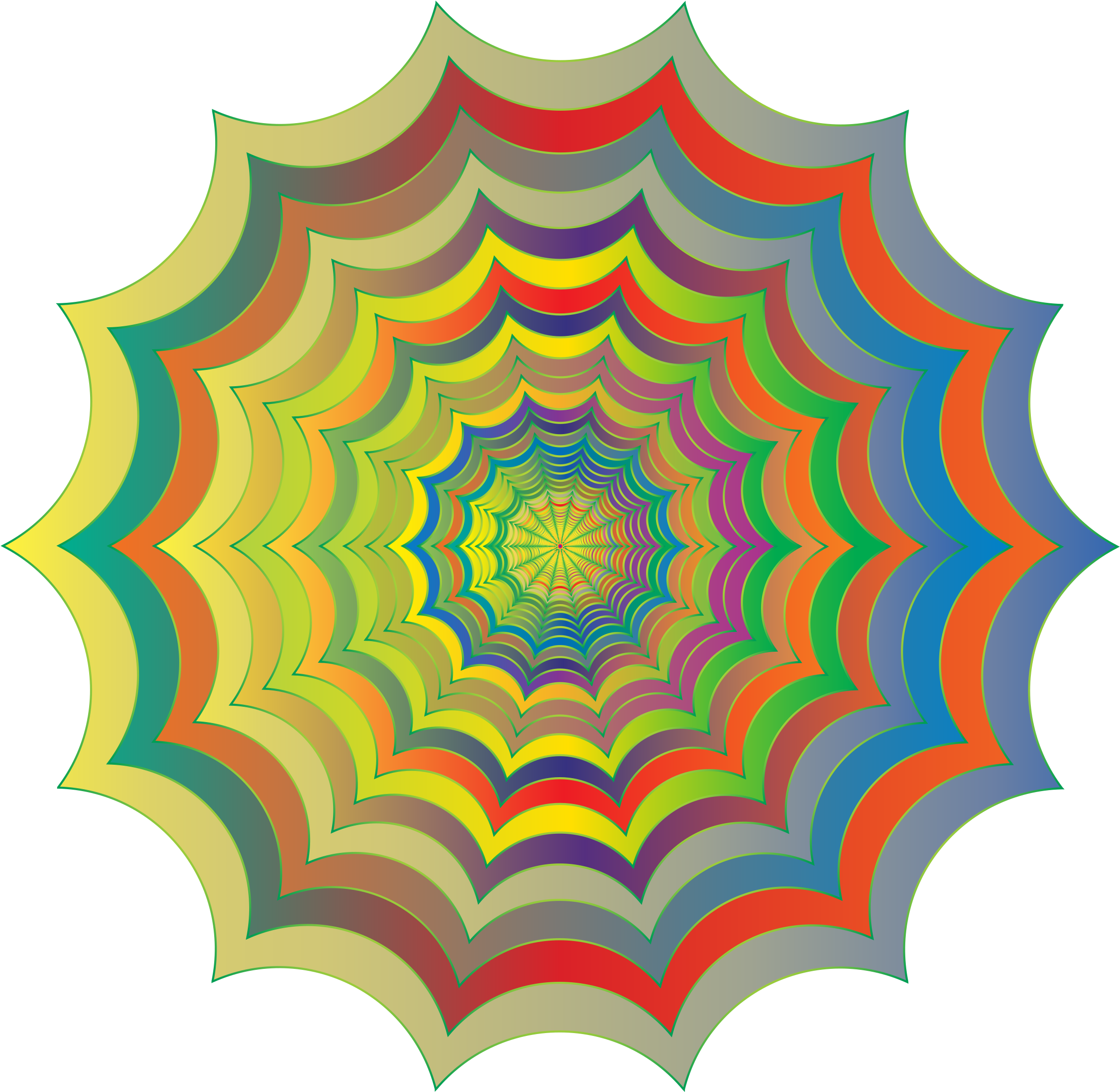 Spider Web Hypnotic Revitalized Bclipart - Crochet (2400x2340)